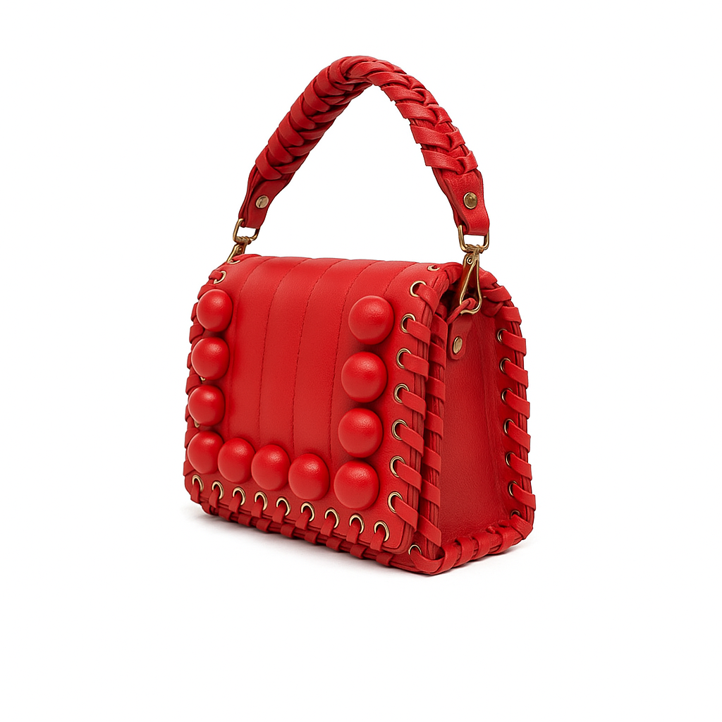 Quilted Bowl of Beauty w/flap (Warm Red)