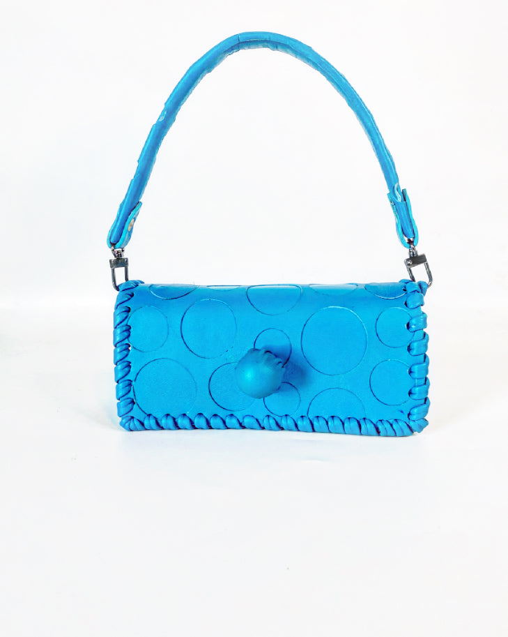 Leather Micro Mini XL (Turquoise)