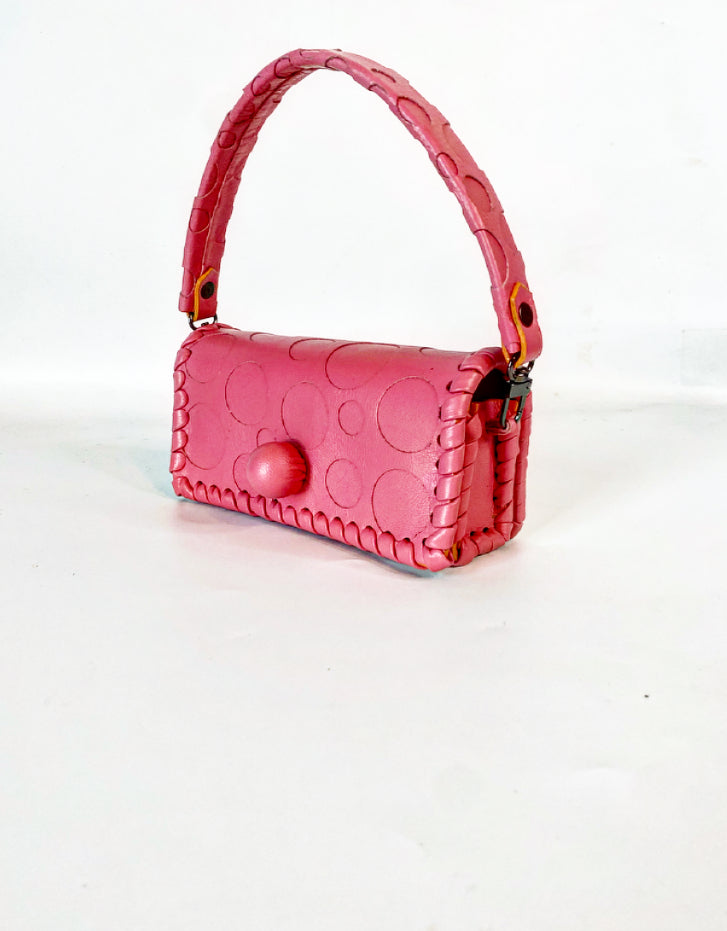 Leather Micro Mini XL (CORAL)